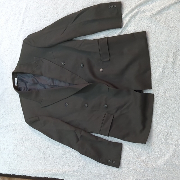 Men's Trieste 40R 3 Button Dark Green Blazer Sport Coat - Picture 1 of 4